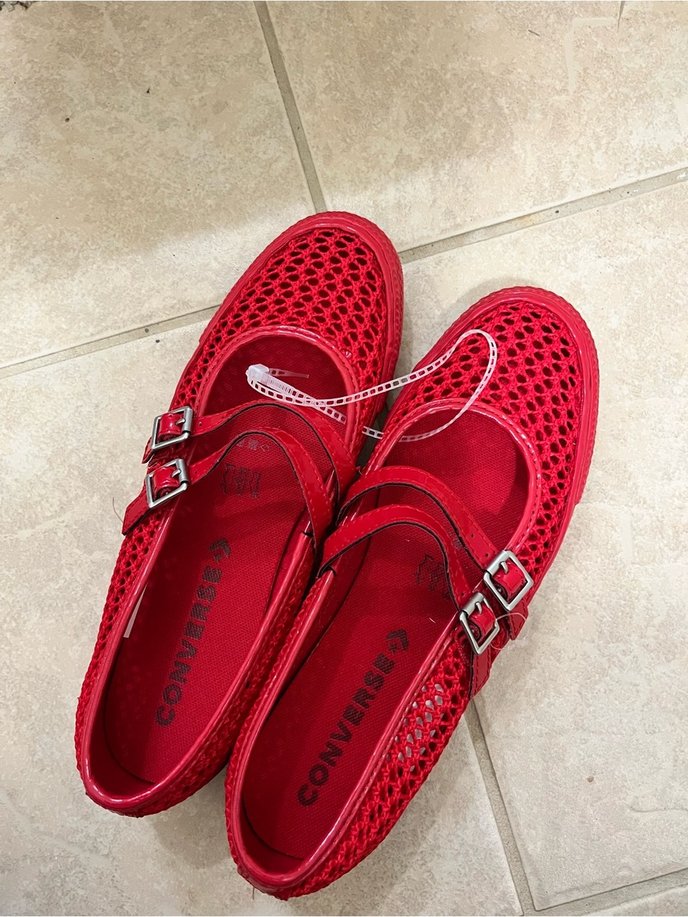 Converse Chuck Taylor All Star Dainty Mary Jane Knit shoes red - Picture 8 of 10